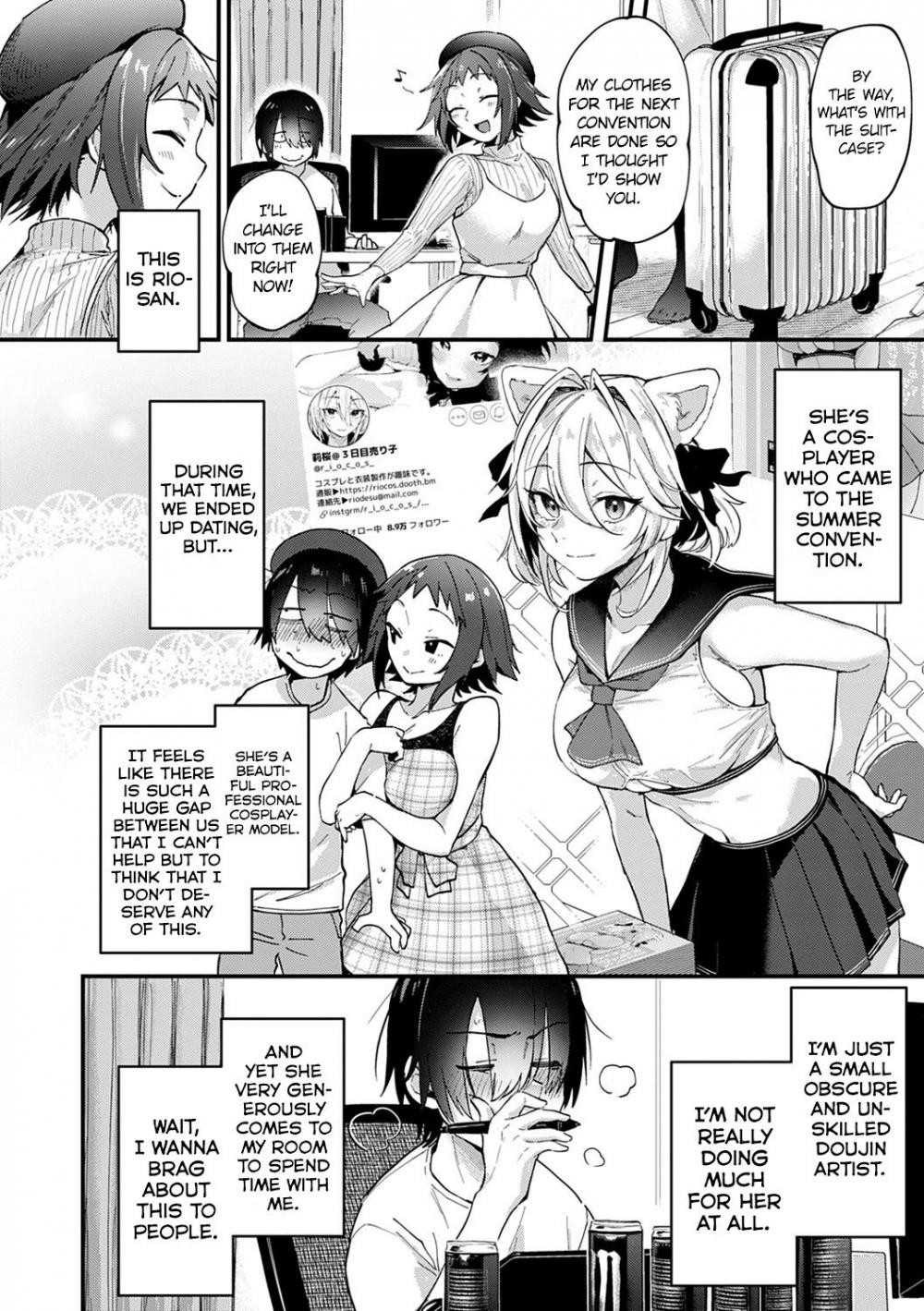 Hentai Manga Comic-Doujin Sakka wa Cosplay Ecchi no Yume o Miru ka?-Chapter 2-2